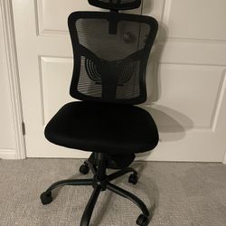 Black Ergonomic Office Chair with wheels