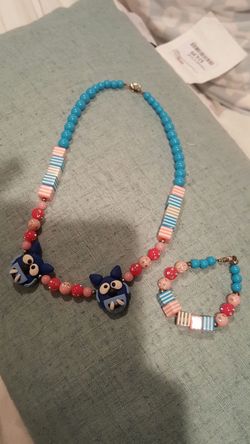 Yo Gabba Gabba necklace set with bracelet custom new