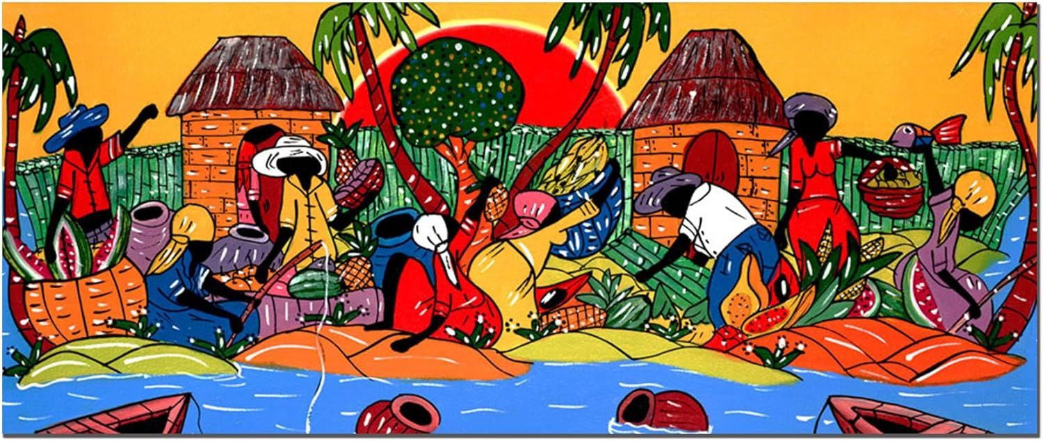  Caribbean Armory Canvas Art, 14 by 32-Inch