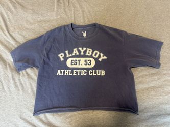 Playboy Est. 53 Athletic Club Graphic Cropped Shirt
