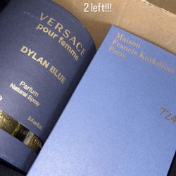 baccarat 724 and versace dylan blue 