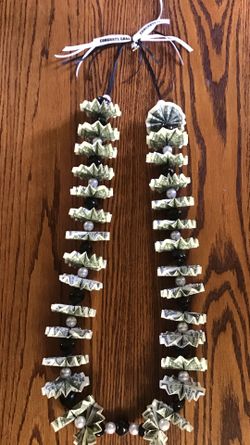 Graduation, Kukui Nut Money Leis Are Available For Pick Up , Made In Two Dollar Bills   