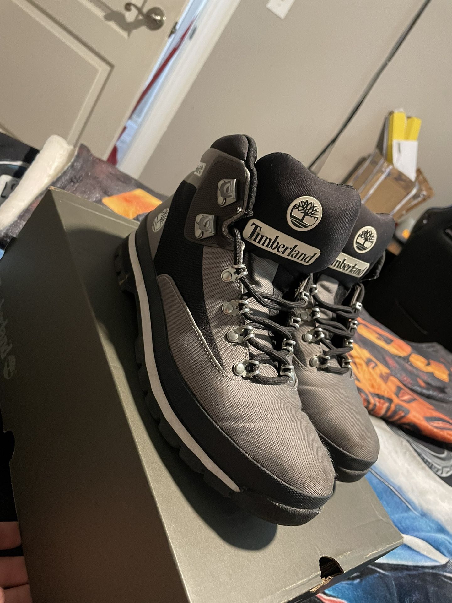 Timberland euro outlet hiker jacquard grey