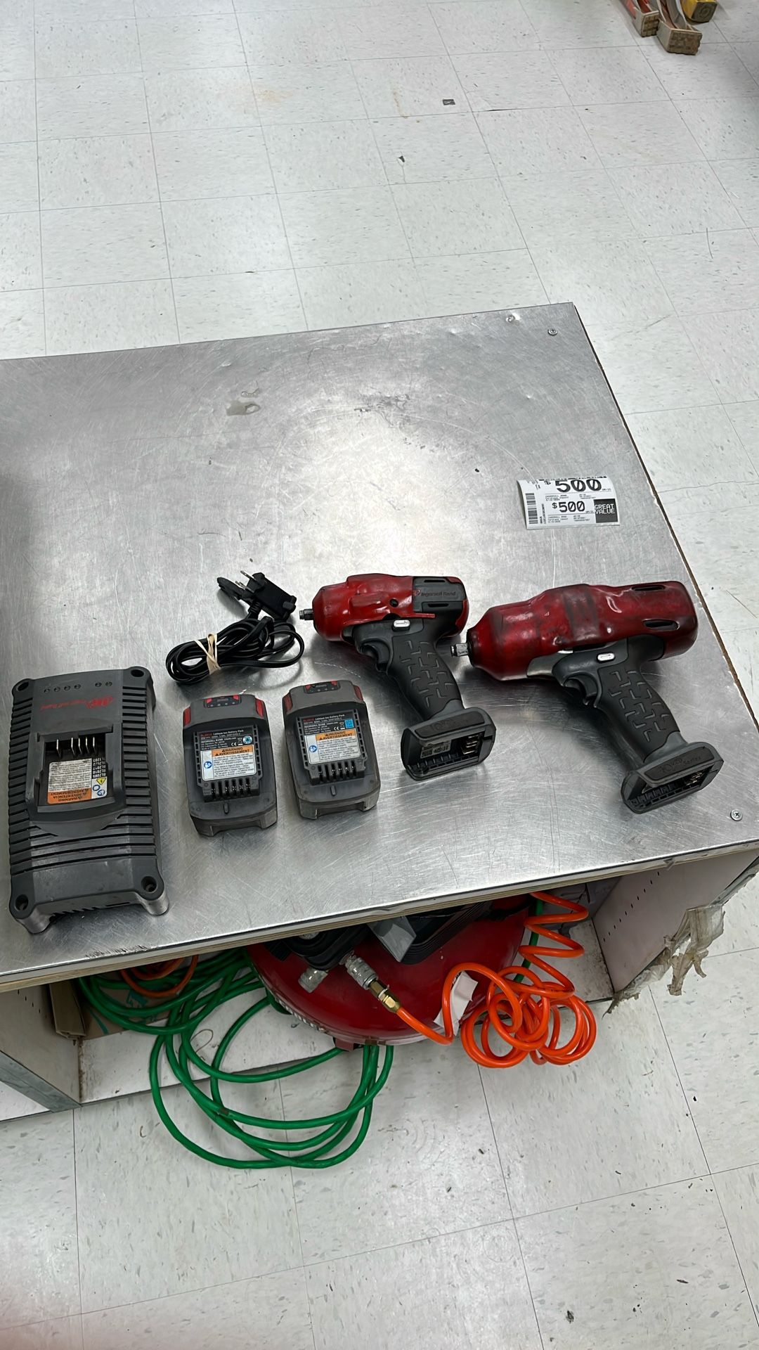 Snapon Cordless Combo Impact Set 2 Batteries And Charger