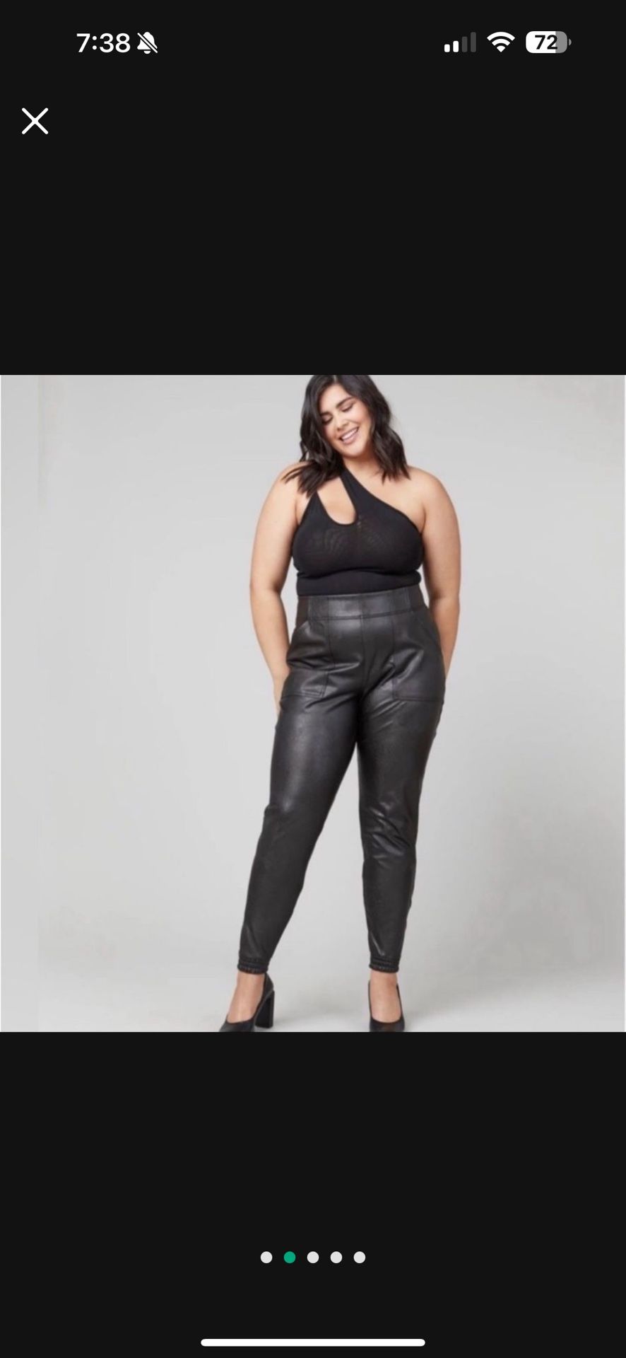 SPANX Faux Leather Jogger Pants