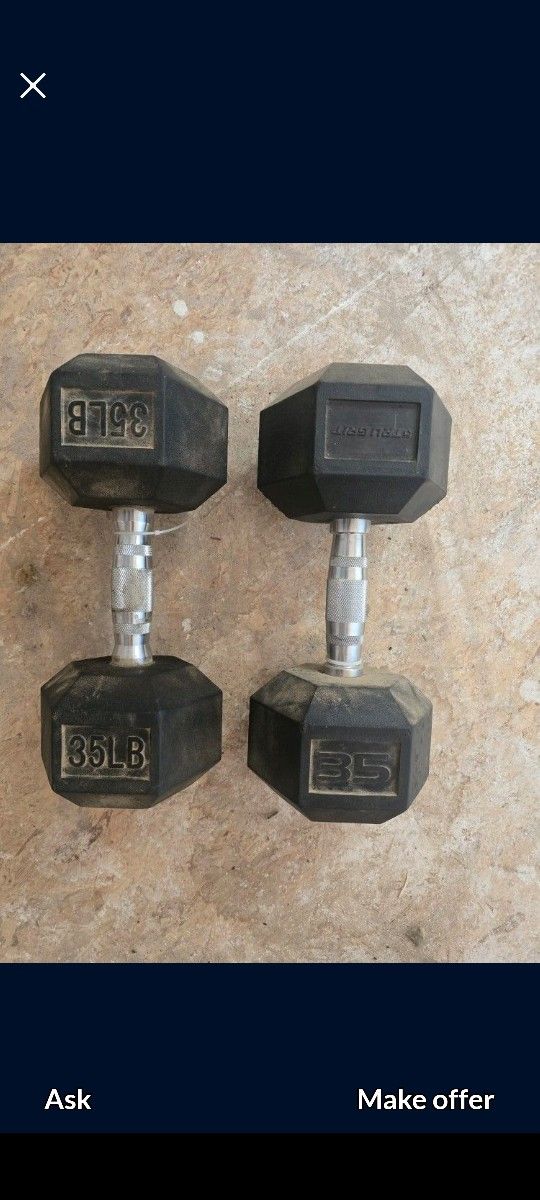 35 Lb Pair Of Weights