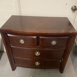Wooden Side Dresser 4 Drawers 
