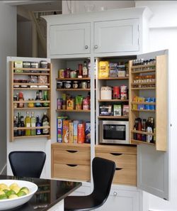 beautiful pantry cabinets