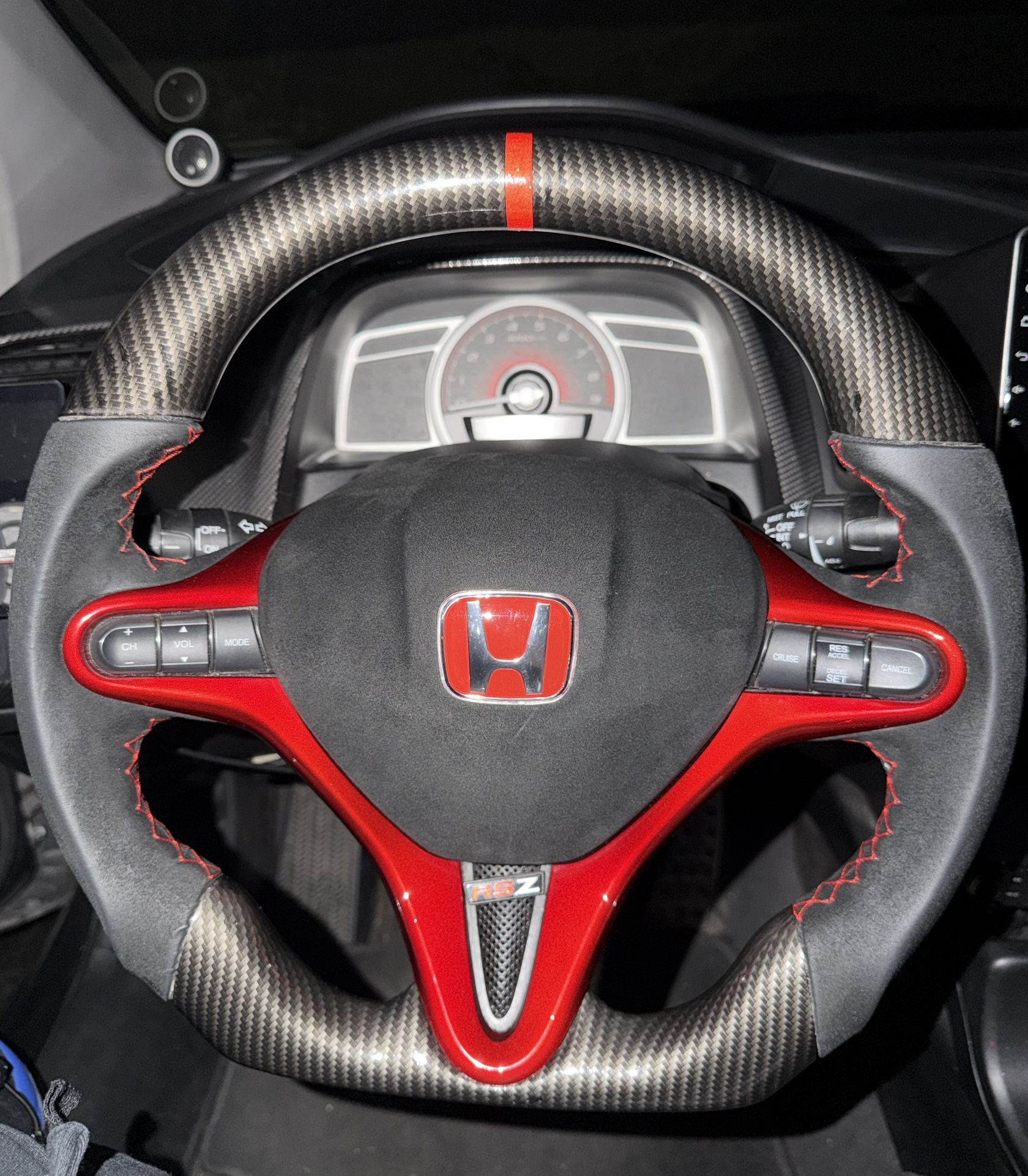 Honda Civic Hydro Dipped Carbon Fiber Steering Wheel