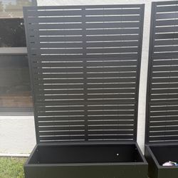 Large Planter Box With Hanging Trellis X 4