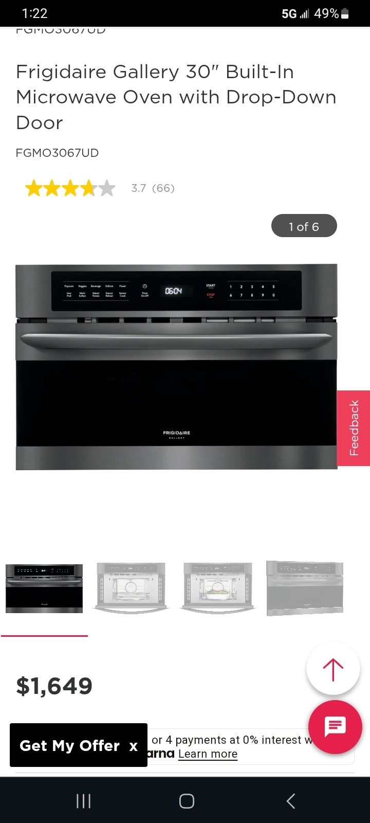 Frigidaire Oven