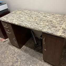 Granite Top Manicurist Table