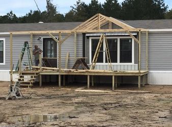Decking porch