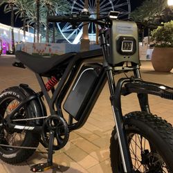 New - 52V1500W Electric E-Moto Dirt E-Bike, 37mph 20x4.0 Kenda Fat Tire, 25ah Battery
