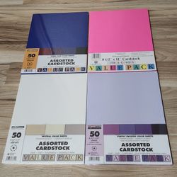 Four Packages of 8.5x11 Card Stock