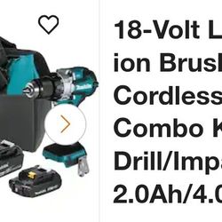 Makita 18V LXT BRUSHLESS 2-PC COMBO KIT XT296SMR