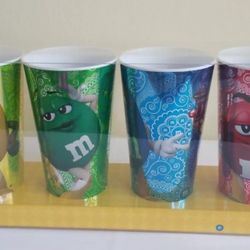 M&M's Tumbler Set of 4 New with Box