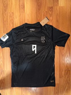 Nike Norway Braut Haaland #9 Dri-FIT Men’s L  Soccer Jersey Black World Cup