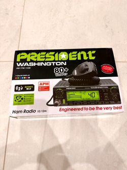 President Washington 10/12 Meter Ham Radio Mobile Transceiver NEW