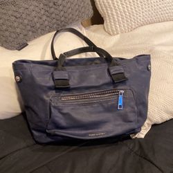 Marc Jacobs Navy Canvas Tote 