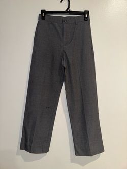 NWOT Boys Sz 10 Charcoal Gray Dress pants Adj Waist Cherokee Formal Se25