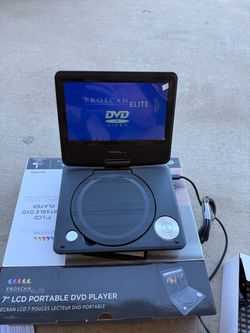 Proscan Elite 7” Portable DVD Player – Remote & Accessories