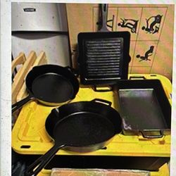 Artisanal Black Cast Iron Skillets