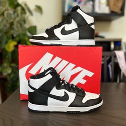 Nike Dunk Hi Black White Panda 10.5 M