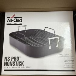 All-clad NOS Nonstick Roasting Pan 13in By 16in 