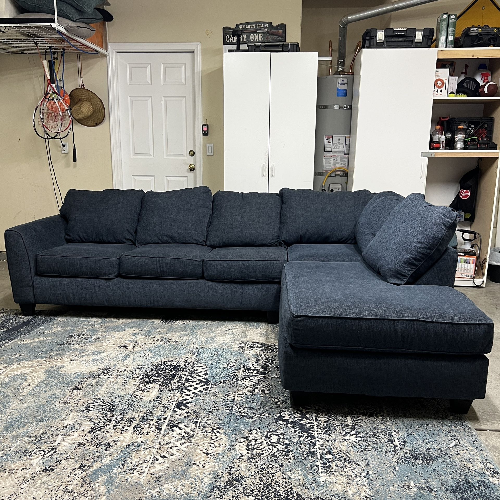 Sectional Sofa Couch Chaise Pullout Bed