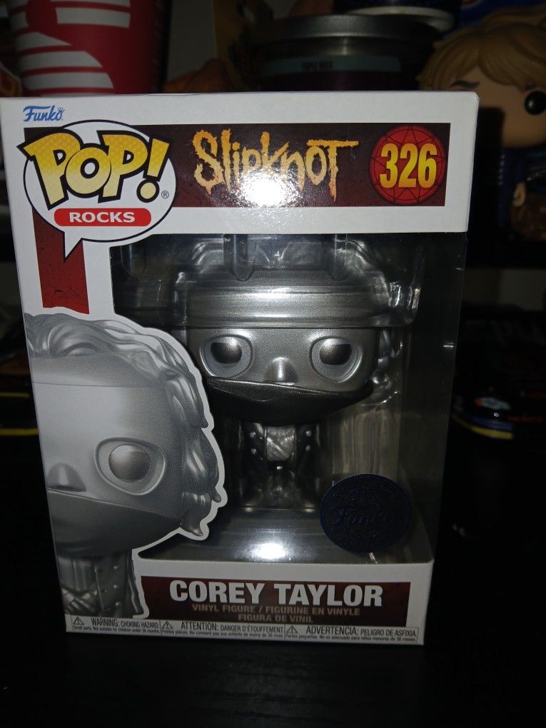 Brand New Slipknot Corey Taylor Platinum Funko Special Edition #326 Funko Pop