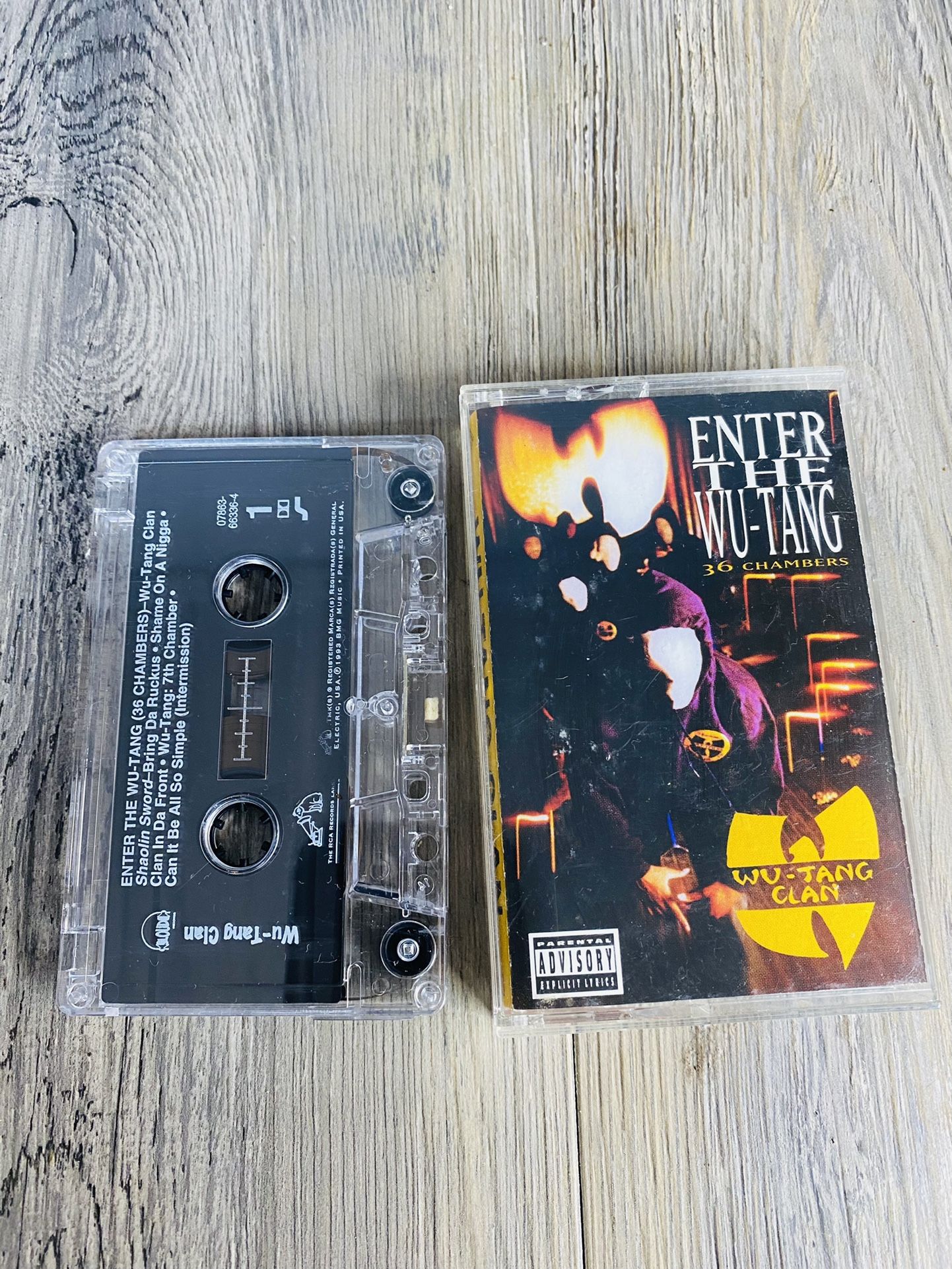 WU-TANG CLAN Enter The Wu-Tang 36 Chambers Cassette Tape 1993 Rap Hip Hop works