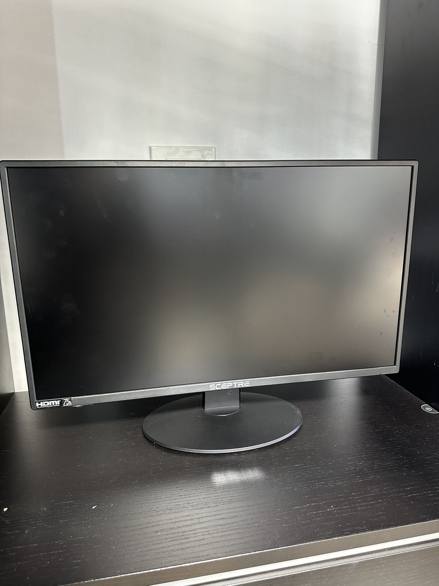 Sceptre E249W-19203R 24-inch FHD LED Gaming Monitor 2X HDMI VGA 75Hz Build-in Speakers, Machine Black
