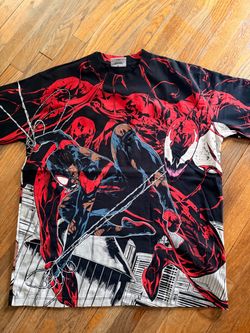 Miles Spider-Man vs Carnage All-Over Print T-Shirt