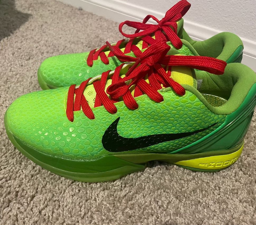 Kobe 6 proto grinches size 7