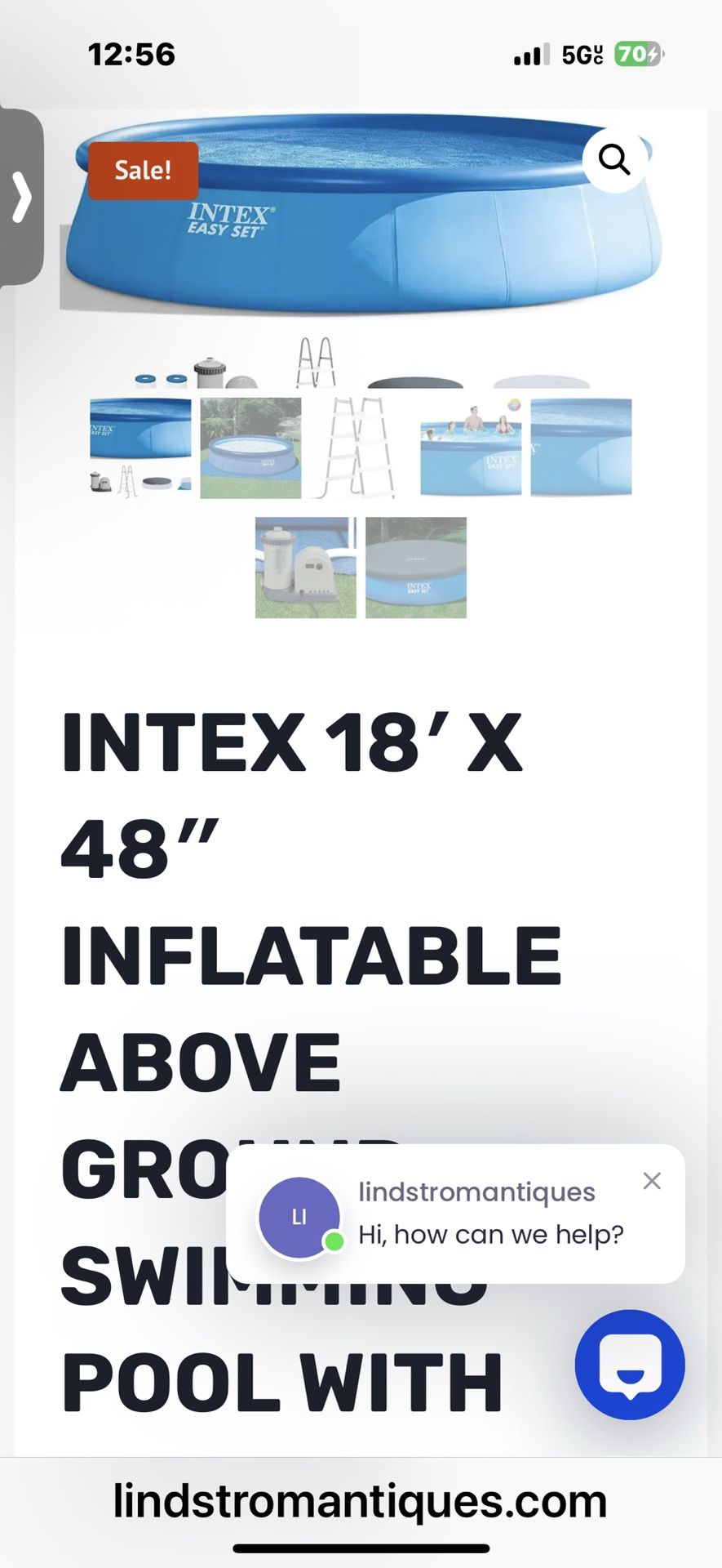 Intex above ground pool