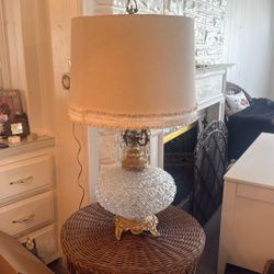 Vintage Crystal Lamp 