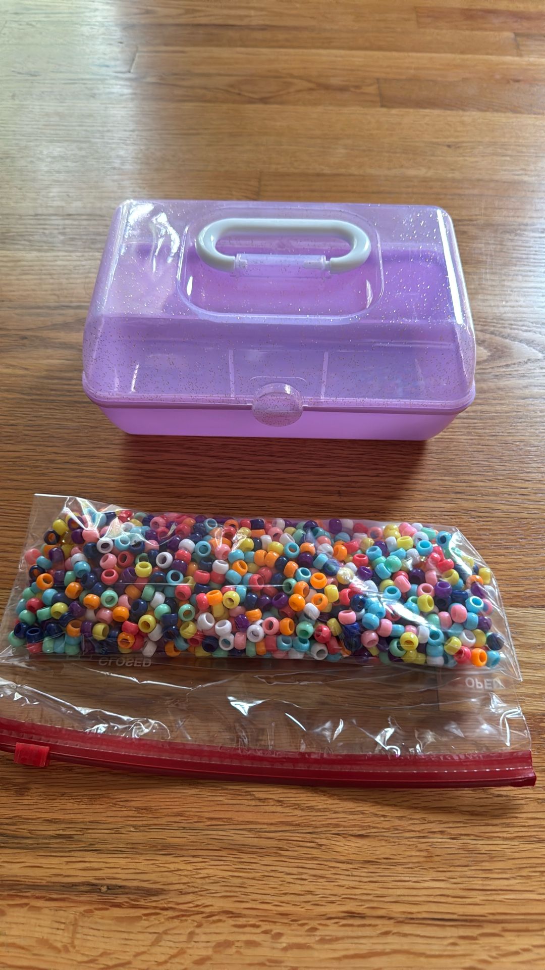 Pony Beads And Storage Box