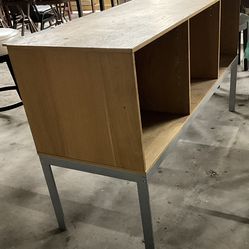 Wooden 3-Cube Console table