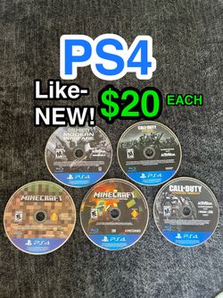Like NEW PS4 Games • Playstation 4 Console Discs • Call of Duty • Minecraft • Infinite + Advanced + Modern Warfare • WW2