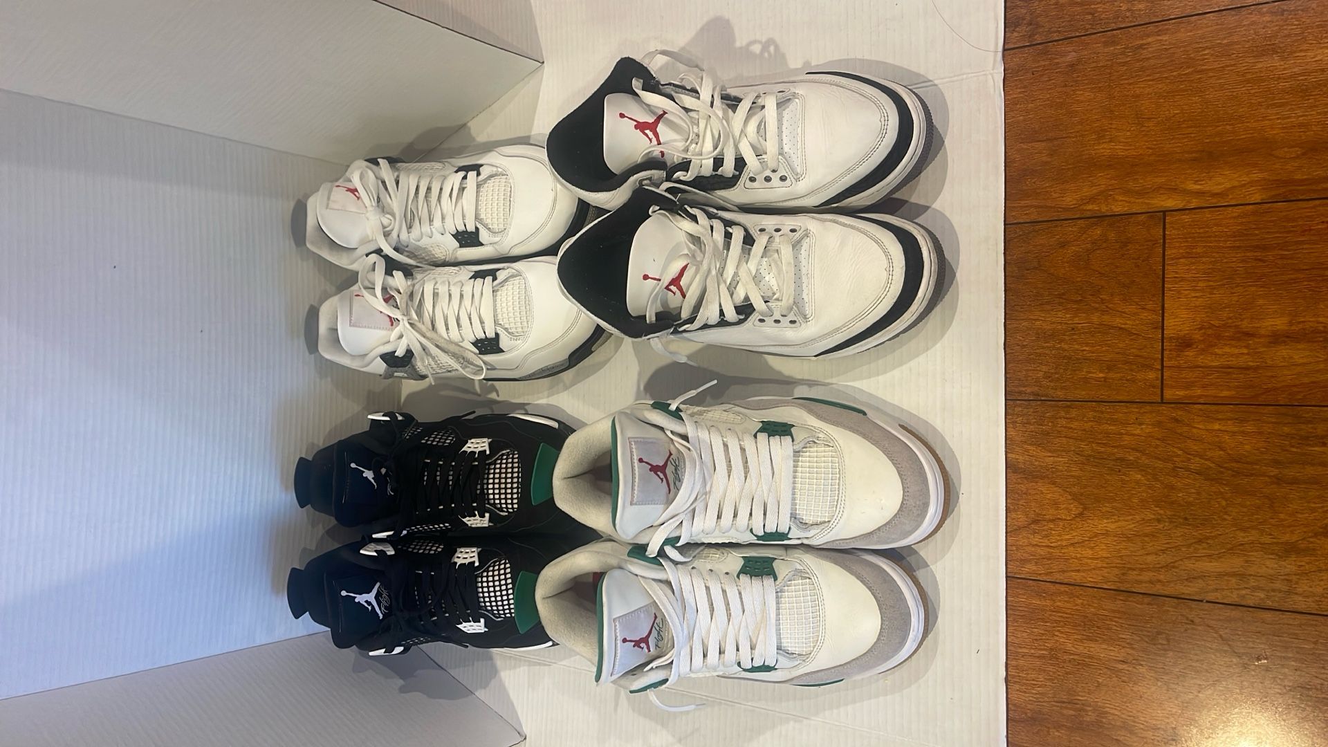 3 Pairs Of Jordan 4 And 1 Jordan 3 