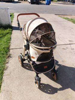 Luxury Pet Stroller with Canopy