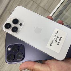14 Pro Max Unlocked. Cash Or $50 Down W Approval 