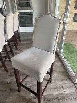 Set of Upholstered Counter / Island Chairs