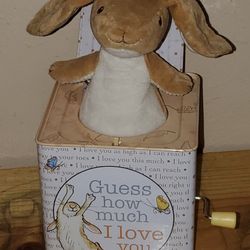 Guess How Much I Love You Bunny Jack In The Box! Excellent Condition!