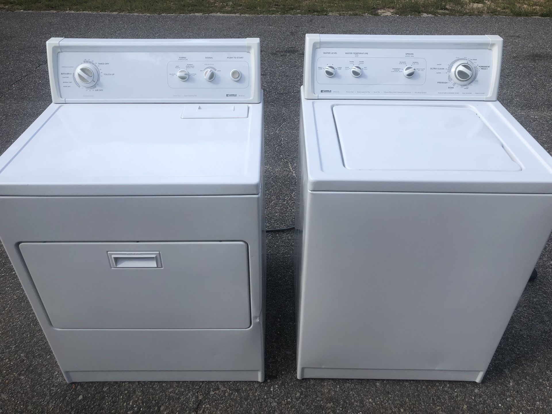 Matching Kenmore washer and dryer