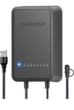 SUNVIE Transformador de paisaje de bajo voltaje de 100 W, transformador de bajo voltaje resistente a la intemperie con fotocélula y temporizador de 12