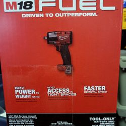 Milwaukee M18 Fuel 1/2mid Impact Wrench 