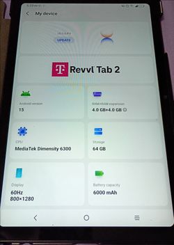 T-Mobile Revvl tablet 2 5 G