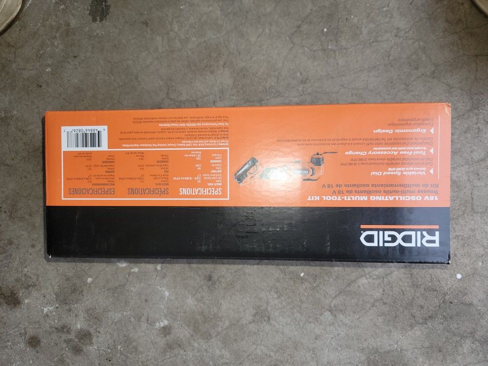 Ridgid 18v oscillating multi tool